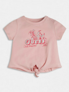 Tricou fete nou nascut din bumbac Guess