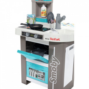 Bucatarie Smoby Mini Tefal Studio Bubble gri albastru