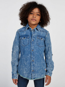 Cămașă Blue Jeans pentru băieți de la 2 la 16 ani, Guess