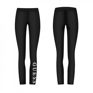 Colant negru slim, cu bandă în talie pentru fixare, Guess