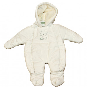 Combinezon alb pentru bebe nau nascut