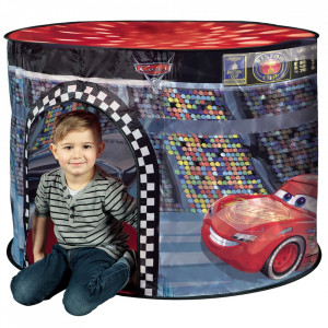 Cort de joaca John Cars cu lampa 110x87x75 cm