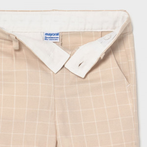 Costum cu camasa si pantalon de in pentru nou nascut baiat Mayoral