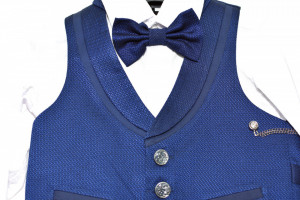 Costum elegant cu vestă pentru copii