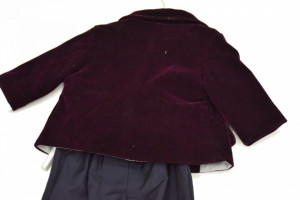 Costum micul print, mov pruna