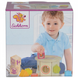 Jucarie din lemn cu sortator Eichhorn Role Stacking