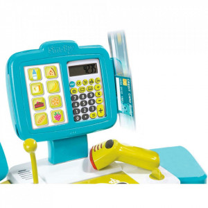 Jucarie Smoby Casa de marcat Mini Shop albastru cu accesorii