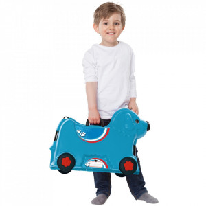Masinuta de impins tip valiza Big Bobby Trolley blue