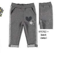 Pantalon de trening gri de fetita IDO