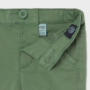 Pantaloni din tercot verde de bebe baiat Mayoral