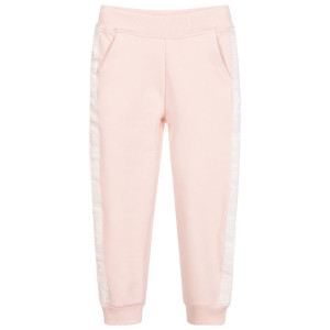 Pantaloni roz de trening de fete GUESS