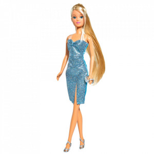 Papusa Simba Steffi Love 29 cm Glitter Style cu 3 rochii