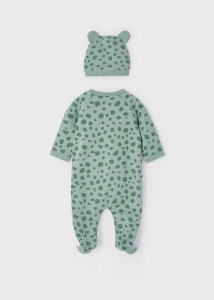Pijama ECOFRIENDS cu caciulita și pantera, pentru bebe băiat, Mayoral