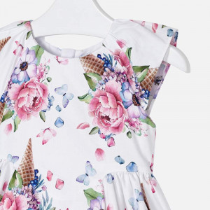 Rochie cu flori in cornet