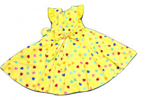 Rochie cu inimioare multicolore