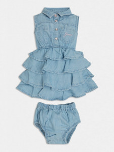 Rochita de blugi cu volanase Guess