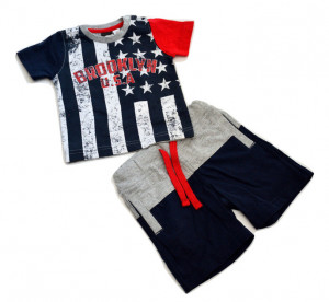 Set baiat , Ido , bumbac multicolor