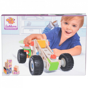 Set constructie din lemn Eichhorn Quad 100 piese