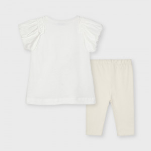 Set de tricou cu colant din bumbac Mayoral