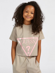 Tricou fete fuxia Guess de la 7 ani la 16 ani