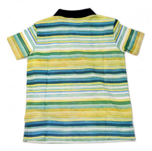 Tricou Guess cu guler polo in dungi
