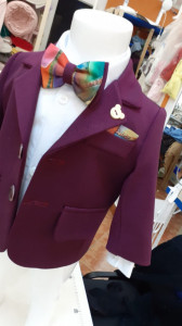 Costum din velur pentru botez în 6 piese de iarnă