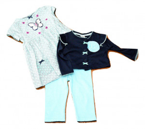 Costum fata, 3 piese din bumbac
