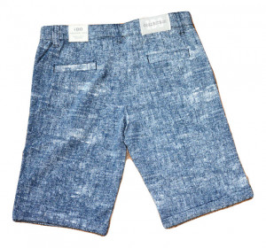 Pantaloni baieti scurti , ido , bumbac ,albastru