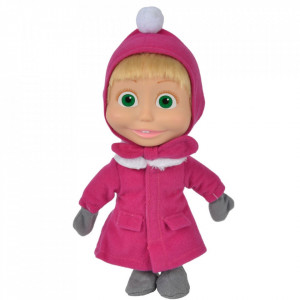 Papusa Simba Masha and the Bear 23 cm Masha in haine de iarna