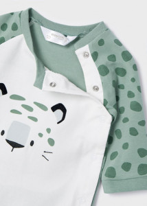 Pijama ECOFRIENDS cu caciulita și pantera, pentru bebe băiat, Mayoral