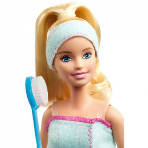Set Barbie by Mattel Wellness and Fitness papusa cu figurina si accesorii GJG55
