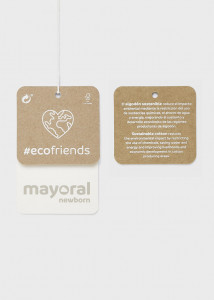 Set ECOFRIENDS salopeta cu bavețică și căciuliță bebe, Mayoral