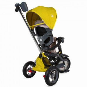 Tricicleta multifunctionala 4in1 cu sezut reversibil Coccolle Velo Air Mustar