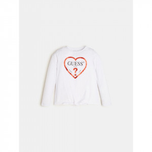 Tricou cu mânecă lungă și cu nod pentru fete, Guess