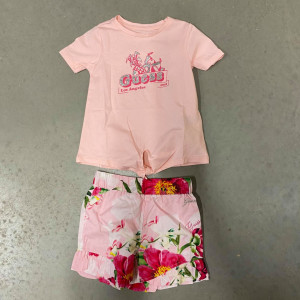 Tricou fete nou nascut din bumbac Guess