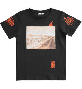Tricou negru pentru baieti si adolescenti Ido