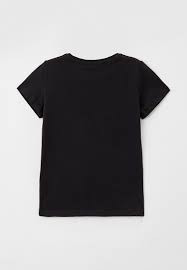 Tricou negru si bleumarin cu logo argintiu