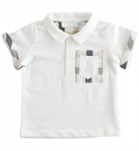 Tricou polo băiat nou născut din bumbac, Sarabanda