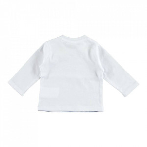 Bluza cu maneca lunga din bumbac de baiat cu dungi IDO