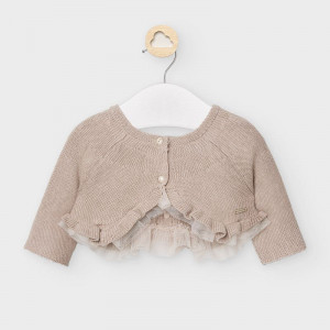 Bolero pentru bebe fetita auriu