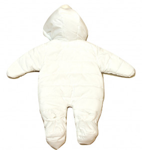 Combinezon alb pentru bebe nau nascut