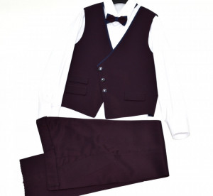 Costum elegant cu vestă pentru copii