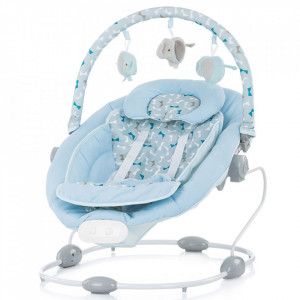 Leagan electric si balansoar Chipolino Paradise blue ribbon
