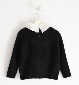 Pulovar tricotat negru IDO elegant
