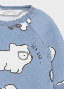 Pulover, pantaloni cu botoșei și căciulă pentru bebe-băiat, Mayoral
