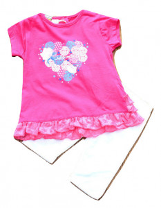 Set de fetita nou nascut , IDO , bumbac , roz