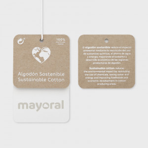 Set de tricou cu colant din bumbac Mayoral