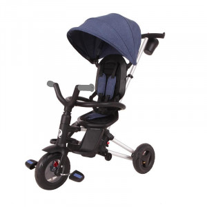 Tricicleta ultrapliabila Qplay Nova Air albastru inchis