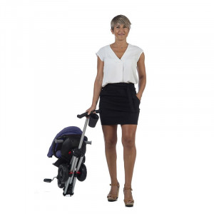 Tricicleta ultrapliabila Qplay Nova Air albastru inchis