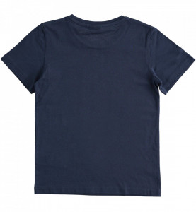 Tricou Bleumarin de adolescenti cu scris verde IDO